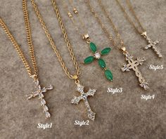 Diamond Cross, Diamond Cross Necklace, 18K Gold Diamond Cross Pendant Dainty, Green Jade Cross, WATERPROOF Adjustable Chains. Pendant information style5: 15mm Note: please request different sizes chains , we can do all sizes. > handmade > high quality, > WATERPROOF, > Tarnish Free, > %100 Nickel and Lead Free, > Hypoallergenic THE ART OF PACKAGING All of our product packages have an outstanding design. Moreover, you can add your free personalized messages to the packages you will send as gifts. Diamond Cross Necklace, Gold Cross Necklace, Diamond Cross Pendants, Diamond Cross, Fancy Jewelry, Cross Jewelry, Gold Cross, Green Jade, Dream Jewelry