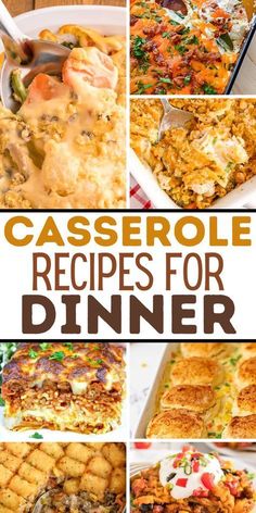 casserole recipes for dinner are easy to make, delicious and quick to eat