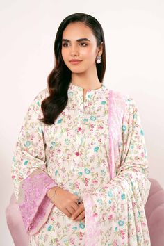 Nishat Linen 3 Piece - Digital Printed Jacquard Embroidered Suit - 42401177 Eid Ul Adha Collection 2024 Nishat Linen, Embroidered Suit, Unstitched Dress Material, Eid Ul Adha, Jacquard Shirt, Summer Lawn, Suit Fabric, Pakistani Outfits, Pakistani Dresses