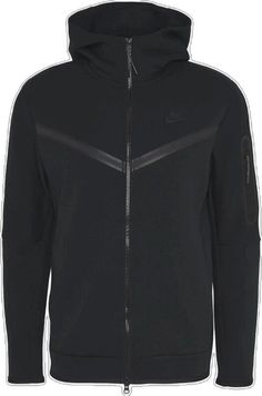 Tech Noir, Drippy Outfit, Nike Tech Fleece, Nike Tech, Tech Fleece, Fleece Sweatshirt, Mens Activewear, Full Zip Hoodie, Nike Sportswear