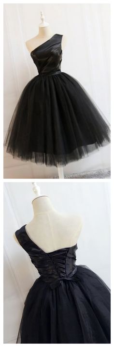 Black One Shoulder Short Black Tulle Homecoming Dresses Short Black Tulle Dress, Homecoming Dresses Modest, Legends Wallpaper, Prom Dress Black, Tulle Homecoming Dress, Sequin Prom Dresses, Short Prom Dress, Dresses Cocktail, Black Tulle