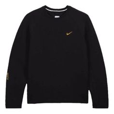 Nike x NOCTA Tech Fleece Crew 'Black' FD8457-010 Black Tech Fleece, Tech Fleece Hoodie, Nike Pullover, Hoodies Men Pullover, Hoodie Xxl, Sports Hoodies, Tech Fleece, Athletic Outfits, Mens Sportswear