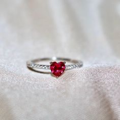 Introducing our Heart Cut Ring, the perfect gift for your loved one this holiday season! With its stunning crushed ice stone, this luxurious ringsparkles and shines like a diamond, adding a touch of elegance to any outfit. The beautiful red heart design symbolizes love and affection, making it an ideal present for Christmass. Treat your special someone to a gift they will cherish forever with our Heart Cut Ring. ✔ Ready to Ship in 1-2 Business Days .. ✔ Shipped to the Worldwide 1-5 business days Heart-shaped White Gold Birthstone Ring For Valentine's Day, Valentine's Day Gift Rings With Cubic Zirconia, Heart-shaped Sterling Silver Birthstone Ring For Valentine's Day, Valentine's Day Heart-shaped Sterling Silver Birthstone Ring, Valentine's Day Red Heart Sterling Silver Ring, Heart-shaped Silver Ruby Ring For Valentine's Day, Heart Cut Ring For Valentine's Day Gift, Heart-shaped Birthstone Ring As Gift, Heart-shaped Birthstone Ring For Gift