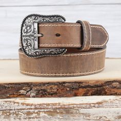 Ariat Brown Leather Belt Western Belts For Women, Ariat Belts, Nocona Belt, Cowgirl Belts, Bling Belts, Western Accessories, Concho Belt, Belt Purse, Western Belts