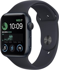 the apple watch series 4 is shown in black