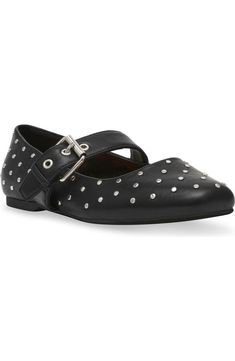 DV by Dolce Vita Mellie Mary Jane Flat (Women) | Nordstromrack Square Toe Flats With Buckle Closure For Work, Chic Flats With Buckle Closure And Square Toe, Mary Jane Flats With Buckle Closure, Synthetic Round Toe Flats With Buckle Closure, Flats With Buckle Closure And Round Toe, Medium Width Flats With Buckle Closure And Round Toe, Work Flats With Buckle Closure And Flat Heel, Casual Medium Width Flats With Buckle Closure, Workwear Flats With Buckle Closure