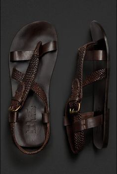 Sandalias de verano para hombre Men Leather Sandals Fashion, Mens Sandals Fashion, Leather Sandals Handmade, Men Fashion Casual Shirts, Mens Leather Sandals, Handmade Sandals, Men's Sandals