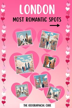 Pinterest pin graphic for most romantic places in London