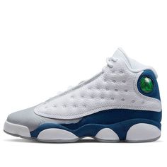 (GS) Air Jordan 13 Retro 'French Blue' DJ3003-164 (SNKR/Basketball) Blue Sporty Jordan Training Shoes, Sporty Blue Jordan Training Shoes, Sporty Blue Jordan Shoes For Training, Blue Basketball Shoes With Cushioned Footbed, Blue Cushioned Basketball Shoes, Blue Breathable Basketball Shoes, Breathable Blue Basketball Shoes, Blue Breathable Sneakers For Sports Events, Blue Breathable Basketball Sneakers