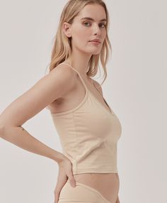 Women's Champagne Everyday Shelf Bra Cropped Camisole 2XL. Super soft organic women's Everyday Shelf Bra Cropped Camisole from Wear PACT. Fair Trade Factory. GOTS Certified Organic Cotton Cropped Camisole, Shelf Bra, Scoop Neckline, Fair Trade, Breathable Fabric, Camisole Top, Champagne, Organic Cotton, Nordstrom