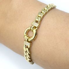 14K Solid Yellow Gold Miami Cuban Bracelet / Solid Gold Heavy Chain / 14k Gold Thick Chain / Gold Miami Chain / Solid Gold Thick Bracelet This 14k Solid Gold Cuban bracelet is perfect for layering and will add a unique and chic vibe to your stack. Cuban chain bracelet would make a perfect gift that will last a life-time! PRODUCT DETAILS Made to order Gold: 14K Solid Gold Avg.Width: 7.00- 7.15 mm Avg. Weight: 7.50- 8.50 grams Stone: Zircon Bracelet length available: 5.00 inches- 8.00 inches 📦 PA Luxury Yellow Gold Bracelets With Clasp, Yellow Gold Bangle With Clasp, Luxury Yellow Gold Chain Bracelet With Clasp, 14k Gold Bracelets With Lobster Clasp, Gold Chain Link Bracelet With Clasp, Yellow Gold Cuban Link Diamond Bracelet Gift, Gold Diamond Bracelet With Curb Chain For Gift, Luxury Gold Chain Bracelet With Clasp, Luxury Yellow Gold Diamond Bracelet With Curb Chain