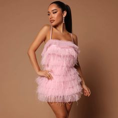 New With Tags. Fashion Nova Pink Daisy Feather Mini Dress. Size Large. Sold Out Online! Summer Mini Dress With Feather Trim, Summer Mini Dresses With Feathers, Summer Feather Mini Dresses, Chic Dresses With Feather Trim And Spaghetti Straps, Summer Feathered Mini Dresses, Chic Spring Mini Dress With Feathers, Spring Mini Dress With Feather Trim, Chic Feather Mini Dress For Spring, Flirty Sleeveless Mini Dress With Feather Trim