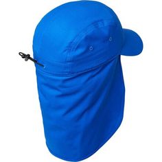 Built to shield you from sun exposure, this lightweight and breathable desert cap is ideal for hikes or sailing in hot weather. Solid Color Brimmed Baseball Cap For Outdoor, Solid Color Baseball Cap For Summer Outdoor Activities, Blue Adjustable Sun Hat For Outdoor Activities, Adjustable Blue Sun Hat For Outdoor Activities, Blue Visor Sun Hat For Outdoor Activities, Breathable Brimmed Baseball Cap For Beach, Casual Windproof Sun Hat For Summer, Blue Hat With Uv Protection For Outdoor Activities, Blue Hats With Uv Protection For Outdoor Activities