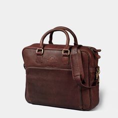 Brown Leather Satchel Bag Functional Brown Leather Laptop Bag, Classic Briefcase With Laptop Sleeve, Classic Brown Briefcase With Laptop Sleeve, Classic Bag With Laptop Sleeve, Professional Leather Lined Laptop Bag For Travel, Professional Leather-lined Laptop Bag For Travel, Professional Laptop Bag With Leather Lining For Travel, Professional Travel Laptop Bag With Leather Lining, Classic Leather Laptop Bag With Sleeve