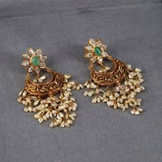 Guttapusalu Chandbalis, Gutta Pusalu Jewellery Earrings, Guttapusalu Earrings Gold, Guttapusalu Earrings, Buttalu Earrings Gold, Earrings Gold Indian, Guttapusalu Necklace, Pearl Earrings Designs, Buy Earrings Online