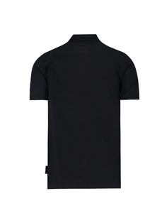 Philipp Plein logo polo shirt in black fabric with classic collar, short sleeves, button closure, multicolor front patch, logo patch detail, side logo label, straight hem. Composition: 100% Polyester Classic Collared Polo Shirt With Logo, Philipp Plein Logo, Wang Dress, John Lobb, Logo Label, Philipp Plein, Shop Logo, Luxury Shop, Luxury Boutique