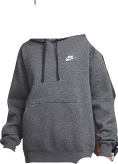 Nike Fleece Hoodie For Fall, Gray Fleece Sweatshirt For Sports, Nike Fleece Sweatshirt With Double-lined Hood, Cozy Nike Sweat Hoodie, Nike Cozy Hooded Sweats, Sporty Gray Fleece Hoodie, Nike Cozy Hoodie Sweats, Cozy Sports Sweatshirt With Adjustable Hood, Gray Nike Athleisure Hoodie