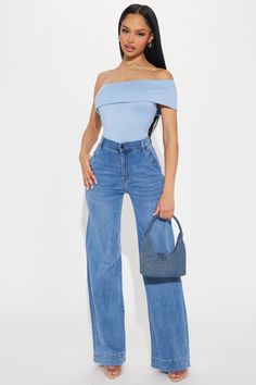 Margot Stretch Trouser Jeans - Acid Wash Blue | Fashion Nova, Jeans | Fashion Nova Fashion Nova Jeans High Waist, Lux Outfits, Fashion Top Outfits, Trouser Pocket, Jeans High Waist, Jeans Fashion, Fashion Nova Jeans, Fashion Top, Active Wear Outfits