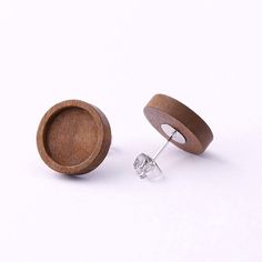 PRICES MAY VARY. Material: wood+ stainless steel 304 Qty: 40pcs ( 20 pairs of 2 pcs ) Color: brown wood ( because products are produced at different time,so there will be color difference between different packs,we can guarantee in one pack pack,color is same.) ) Dimension： fitting for 12mm roud cabochons There are also other color and items in our store~ Blank bezels for wood earring making Bangles Diy, Bezel Jewelry, Earring Kit, Wood Studs, Steel Wood, Stainless Steal, Jewelry Tags, Earring Stud, Stainless Steel 304