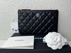 ad eBay - Find many great new & used options and get the best deals for NWT 23S Chanel Classic O-Case Small Pouch Wallet Black Caviar with Gold Hardware at the best online prices at eBay! Free shipping for many products! Small Pouch, Black Caviar, Small Pouches, Arm Candy, Clutch Wallet, Chanel Classic, Gold Hardware, Ebay Finds, Chanel