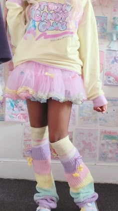 Bunnycore Outfits, Soft Clothes Aesthetic, Fairykei Fashion, Pink Kawaii Outfits Aesthetic, Pastel Y2k Outfit, Pastel Kawaii, Pastel Cute Outfits, Yume Kawaii Outfit, Colorful Outfit Ideas