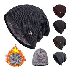 Listing Date:08/18/2021; Head Circumference:null Windproof Beanie Hat One Size, Casual Windproof Hat One Size, Windproof Beanie For Fall, Casual Windproof Beanie For Winter, Winter Windproof Beanie One Size, Casual Windproof Winter Hat, Windproof Winter Hats One Size, Winter Sports Hats With Fleece Lining, One Size Windproof Winter Hats