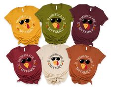 Join the Thanksgiving fun with the Family Matching Thanksgiving Squad Shirt. This t-shirt adds a playful and coordinated touch to your family celebration. Perfect for group photos and a great gift idea, this funny Thanksgiving tee is sure to make the holiday even more memorable! Product Description: ⇝ Bella and Canvas Brand Shirts ⇝ Unisex Adult Sizing ⇝ Rolled Sleeves in pictures are for styling purposes only ⇝ Props used in photos for are NOT included with purchase ⇝ Please consult the listing Thanksgiving Shirts For Family, Thanksgiving Tshirt Ideas, Funny Thanksgiving Shirts, Thanksgiving Tee, Family Thanksgiving, Thanksgiving Fun, Squad Shirt, Brand Shirts, Tshirt Funny