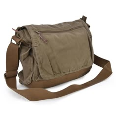 Details Description Shipping MATERIAL: Made of heavy-duty canvas LINING: Lined with soft cotton fabrics DIMENSIONS: L15.7" * W 4.3" * H 11.3" WEIGHT: 2.1 lbs CAPACITY: 13 L STRAP LENGTH: Adjustable upto 4 feet (135CM) MATERIALS & CRAFTSMANSHIP-THE COTTON WEAVE OF CANVAS is extremely durable and resistant to tearing. Its relatively smooth surface isn't easily snagged or torn, and can endure tough wear.-While it's a BREATHABLE FABRIC, canvas still manages to effectively block wind, making it a pop Gootium Messenger Bag, Messenger Bag Aesthetic, Fashion Objects, Messenger Bag Pattern, Brown Messenger Bag, Messenger Bag Patterns, Grunge Fits, Messanger Bag, Cotton Purse