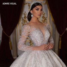 LUXURY Wedding Dresses Sweetheart Neckline Full Sleeves Dresses Sweetheart Neckline, Wedding Dresses Sweetheart, Luxury Wedding Dresses, Wedding Dresses Sweetheart Neckline, Long Sleeve Ball Gowns, Wedding Dress Sequin, Bridal Ball Gown, Sequin Wedding, White Bride