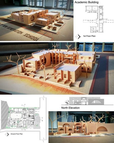 Art University Architecture, School Of Art Architecture, School Project Architecture, Gurukul Architecture, School Concept Architecture Ideas, School Architecture Design Concept, Maket Architecture Ideas Design, School Plan Architecture, Bangladesh Architecture