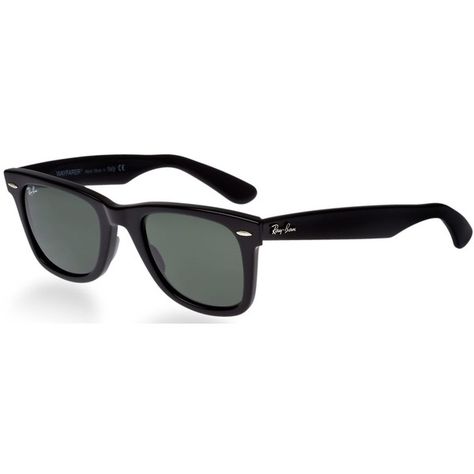 Ray Ban Square RB2140 901 54-18 Unisex Black Frame Green Lens... ($138) ❤ liked on Polyvore featuring men's fashion, men's accessories, men's eyewear, men's sunglasses, black, mens sunglasses, mens square sunglasses, mens wayfarer sunglasses, ray ban mens sunglasses and mens eyewear Mens Wayfarer Sunglasses, Aviator Glasses Men, Best Mens Sunglasses, Men's Eyewear, Mens Sunglasses Fashion, Mens Designer Sunglasses, Sunglasses Mens, Sunglasses Store, Ray Ban Men