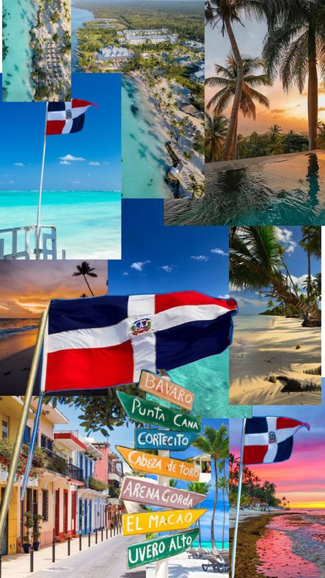 Dominican Republic Travel, Dominican Republic Flag, Caribbean Culture, Caribbean Art, Vision Board Manifestation, Cartoon Profile Pics, Travel Board, Tyler The Creator, Punta Cana