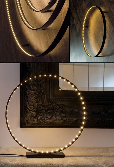 LED lamp | Le Deun Luminaires Wheel Lamp, Luminaria Diy, Cool Light Fixtures, Wine Barrel Rings, Diy Luminaire, Pixel Led, Barrel Projects, Diy Lampe, Barrel Rings