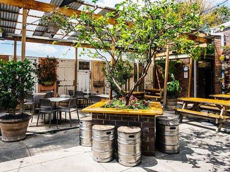 Catch The Breeze And Raise A Schooner At 15 Of Sydney’s Best Beer Gardens | Urban List Sydney Outdoor Beer Garden Design, Beer Garden Design Restaurant, Beer Gardens Design, Pub Outdoor Beer Garden, Beer Garden Decor, Beer Garden Design Outdoor Spaces, Outdoor Beer Garden Ideas, Beer Garden Ideas Backyard, Outside Restaurant Patio Ideas