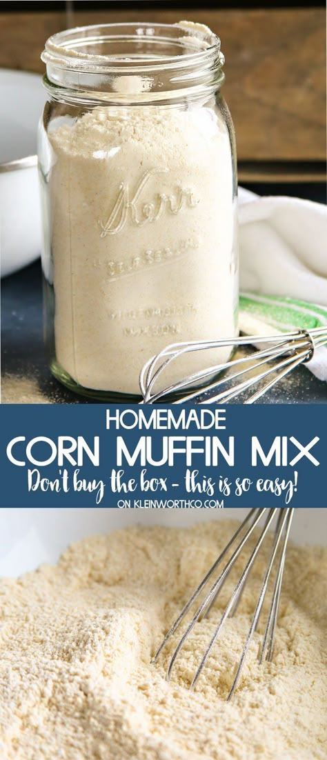 Cornbread Mix In A Jar, Diy Jiffy Cornbread Mix Recipe, Homemade Jiffy Mix Recipe, Corn Muffin Mix Recipes, Muffin Mix Recipes, Homemade Cornbread Muffins, Homemade Corn Muffins, Muffin Mix Recipe, Jiffy Mix Recipes