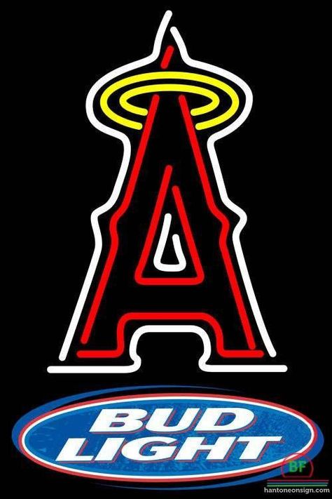 Diy Neon Sign, Neon Beer Signs, Anaheim Angels, Neon Moon, Beer Signs, Los Angeles Angels, Mlb Teams, Coors Light, Bud Light