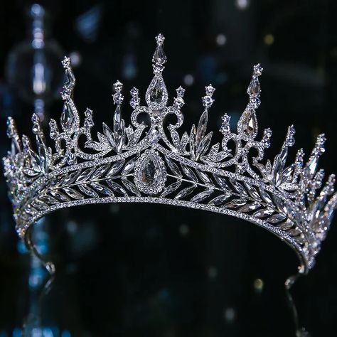 Adorn Yourself with Sublime Silver Crowns: Elevate Your Aura with the Allure of Elegance. Discover a World Where You Reign Supreme in Sparkling Splendor. Unveil Your Inner Majesty Today! 👑✨ #SilverCrownJewels #ElegantAdornments #RegalElegance #OwnYourThrone "affiliated" Bridal Crown Tiara, Crown Aesthetic, Rhinestone Headpiece, Silver Head Piece, Bridal Tiaras, Crystal Bridal Tiaras, Beautiful Tiaras, Crowns And Tiaras, Diamond Tiara