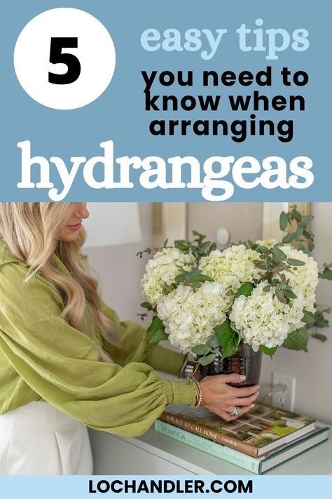 Fresh Hydrangea Arrangements, Antique Floral Arrangements, Diy Hydrangea Arrangements, Simple Hydrangea Arrangements, Floral Arrangement With Hydrangeas, Hydrangea In A Vase, How To Cut Hydrangeas For A Vase, Flower Arrangement Hydrangeas, How To Arrange Hydrangeas In A Vase