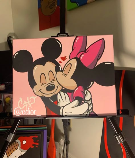 11 x 14 canvas painting Easy Diy Canvas Painting, Diy Canvas Painting, Painting Ideas On Canvas Simple, Disney Room, Disney Canvas Art, Easy Painting Ideas On Canvas, Disney Canvas, Disney Paintings, Easy Painting Ideas