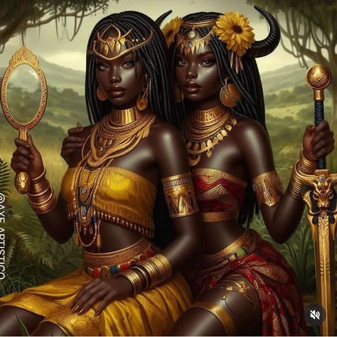 Lion Costume Women, Female Samurai Art, Oshun Goddess, Soulmates Art, Egyptian Warrior, African Goddess, African Love, Art Deco Artwork, Black Royalty