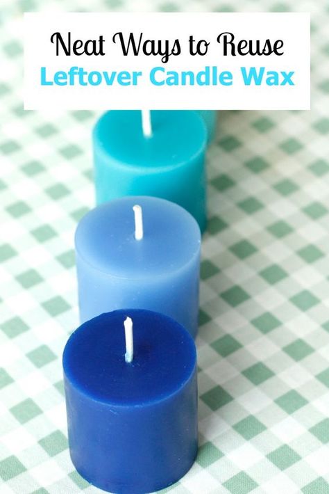 Fun Ways to Reuse Leftover Candle Wax #candles #diy #diyproject #recycled Old Candle Wax Reuse Ideas, Leftover Candle Wax Reuse, Recycle Candle Wax, Candles For Beginners, Reuse Candle Wax, Candle Wax Crafts, Leftover Candle Wax, Reuse Candle, Make Homemade Candles