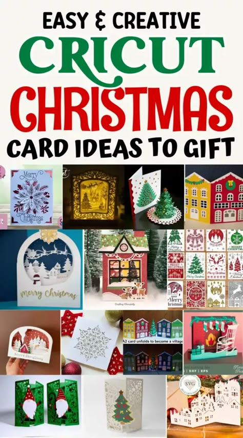 Cricut Pen Christmas Cards, Cricket Christmas Cards, How To Make A Card With Cricut, Circuit Cards Diy, Cricut Projects Cards, Cricket Cards Ideas, Cricut Christmas Card Ideas, Free Christmas Card Svg Files For Cricut, Christmas Cards Handmade Cricut