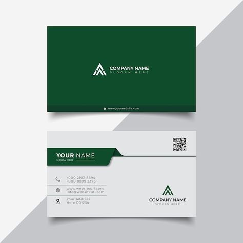 Green And White Business Card, Best Visiting Card Design, Corporate Visiting Cards Design, Corporate Name Card, Modern Visiting Card Design, Premium Visiting Card Design, Premium Visiting Card, Graphic Designer Visiting Card Ideas, Minimalist Business Card Design Creative