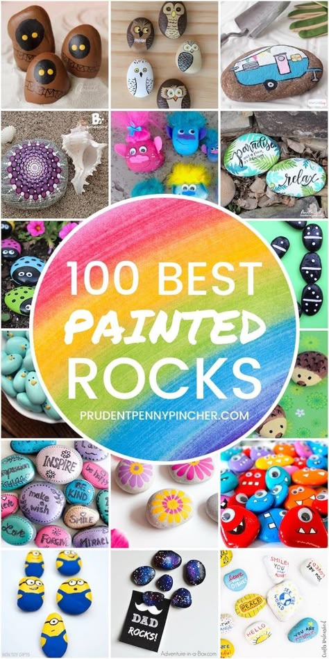 Get creative with these DIY painted rocks. From mandala rocks to easy painted rock crafts for kids, there are plenty of ideas for inspiration. Rock Crafts For Kids, Painted Rocks For Kids, Rocks For Kids, Diy Painted Rocks, Happy Rock, Rock Painting Tutorial, Non Toy Gifts, Painted Rocks Kids, Joy Art