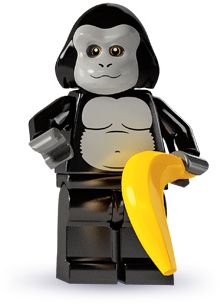 Gorilla Suit, Lego Character, Lego Costume, Lego Accessories, Lego Display, Lego People, The Lego Movie, Lego Minifigs, Lego Characters