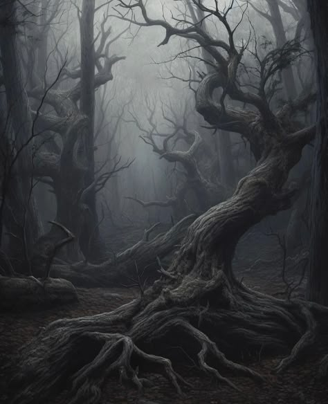 Nature Forest Aesthetic, Dark Places Aesthetic, Dark Trees, Gothic Woods, Dark Arts, Gothic Forest, Dark Woods Aesthetic, Dark Magic Forest, Dark Fantasy Forest