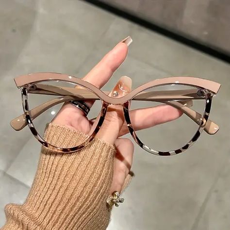 Temu | Explore the Latest Clothing, Beauty, Home, Jewelry & More Oversized Glasses Frames, Glasses For Round Faces, Cute Glasses Frames, Glasses Frames Trendy, Chic Glasses, Red Eyeglasses, Tortoise Glasses, Womens Glasses Frames, Glasses Fashion Women