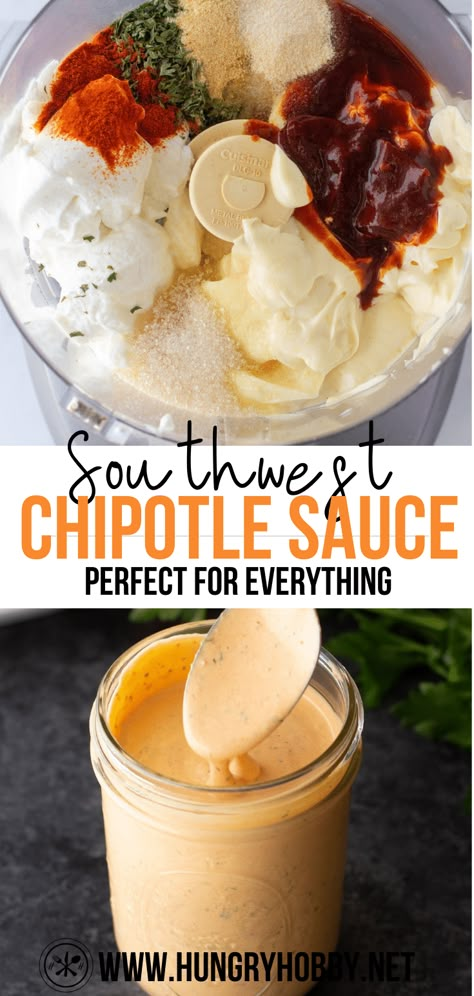 Southwest Sauce Recipe, Santa Fe Sauce, Taco Bell Chipotle Sauce, Creamy Chipotle Sauce Recipe, Chipotle Southwest Sauce, Cayenne Pepper Recipes, Chipotle Sauce Recipe, Southwest Sauce, Taco Bell Sauce