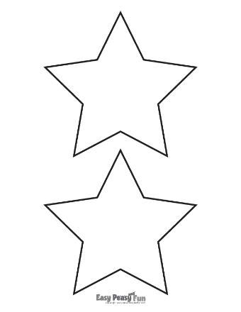 Free Printable Star Templates - Easy Peasy and Fun Free Star Printables, Large Star Template Printable Free, Star Images Free Printable, Printable Stars Free, Ornament Patterns Printable, Star Cutouts Template, Printable Star Templates, Shape Templates Printable Free, Star Paper Printable