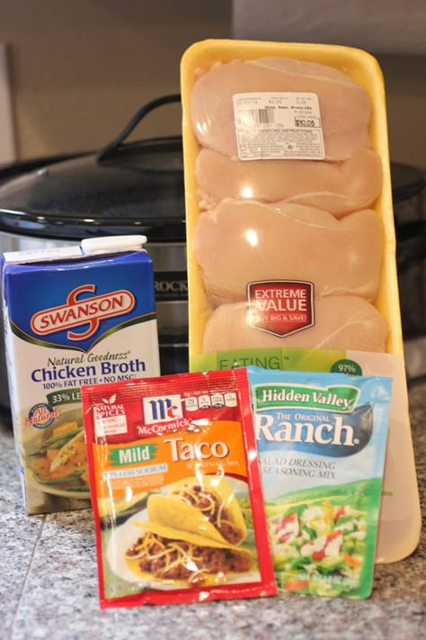 Crock Pot Ranch Chicken, Ranch Chicken Tacos, Chicken Ranch Tacos, Crock Pot Dinners, Crock Pot Ideas, Crockpot Ideas, Crockpot Dinners, Crock Pot Chicken, Chicken Crockpot